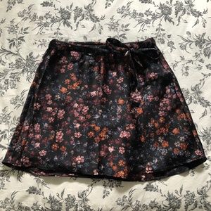 NWT Abercrombie & Fitch satin wrap mini skirt